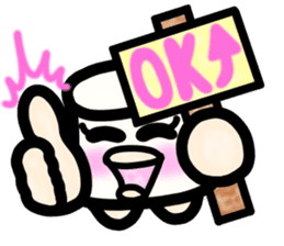 Ms. milk pudding in around forties sticker #8233693