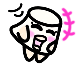Ms. milk pudding in around forties sticker #8233696