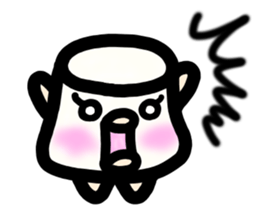 Ms. milk pudding in around forties sticker #8233700