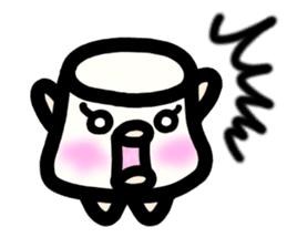 Ms. milk pudding in around forties sticker #8233700