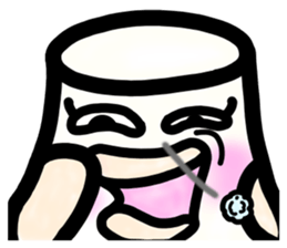 Ms. milk pudding in around forties sticker #8233704