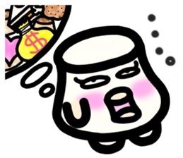 Ms. milk pudding in around forties sticker #8233719