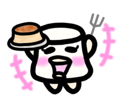 Ms. milk pudding in around forties sticker #8233723