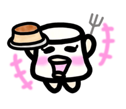 Ms. milk pudding in around forties sticker #8233723