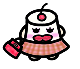 Ms. milk pudding in around forties sticker #8233730