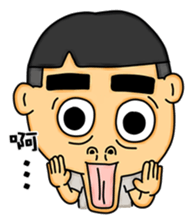 Thick eyebrows Boy sticker #8234255