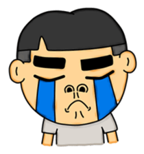 Thick eyebrows Boy sticker #8234264