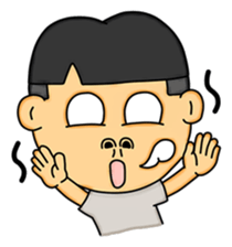 Thick eyebrows Boy sticker #8234266