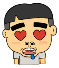 Thick eyebrows Boy sticker #8234273