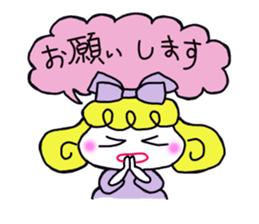 Colorful cute girl Sticker sticker #8234537