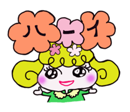 Colorful cute girl Sticker sticker #8234538