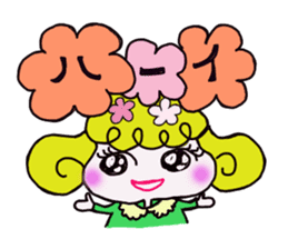 Colorful cute girl Sticker sticker #8234538