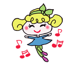 Colorful cute girl Sticker sticker #8234540