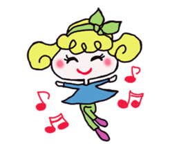 Colorful cute girl Sticker sticker #8234540