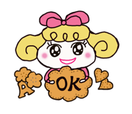 Colorful cute girl Sticker sticker #8234541