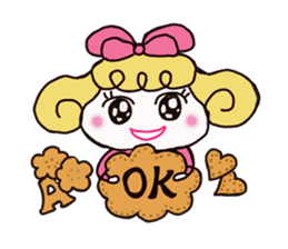 Colorful cute girl Sticker sticker #8234541