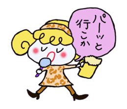 Colorful cute girl Sticker sticker #8234545