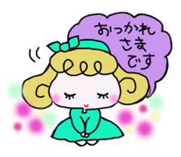 Colorful cute girl Sticker sticker #8234550