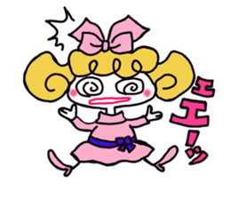 Colorful cute girl Sticker sticker #8234555