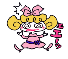 Colorful cute girl Sticker sticker #8234555