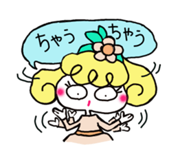 Colorful cute girl Sticker sticker #8234559