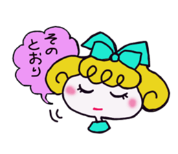 Colorful cute girl Sticker sticker #8234565