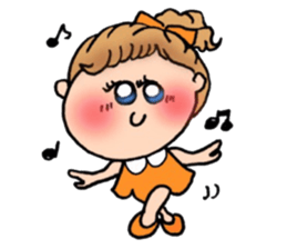 Girl of the ponytail sticker #8234731