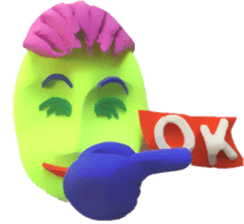 Clay art sticker #8235175