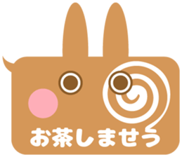 The balloon and the rabbit sticker #8235328