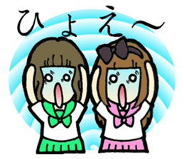 5 funny & cute girls Vol.2 sticker #8236086