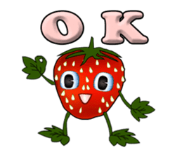 Q strawberry sticker #8236099