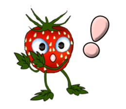 Q strawberry sticker #8236105