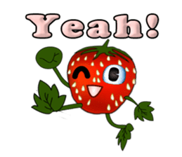Q strawberry sticker #8236108