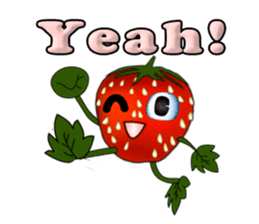 Q strawberry sticker #8236108