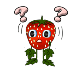Q strawberry sticker #8236111