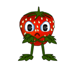 Q strawberry sticker #8236115