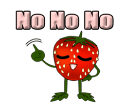 Q strawberry sticker #8236117