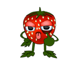 Q strawberry sticker #8236130