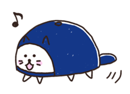 Nyanko living in hat sticker #8236138