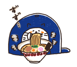 Nyanko living in hat sticker #8236140