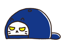 Nyanko living in hat sticker #8236145