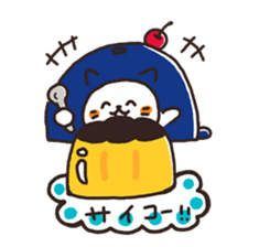Nyanko living in hat sticker #8236147