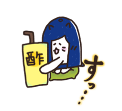 Nyanko living in hat sticker #8236156