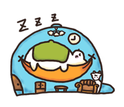 Nyanko living in hat sticker #8236160