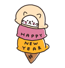 Nyanko living in hat sticker #8236171