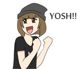 Short Couple Problem (Cycy Ver.) sticker #8236245