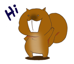 The overbite squirrel sticker #8236532