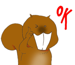The overbite squirrel sticker #8236533
