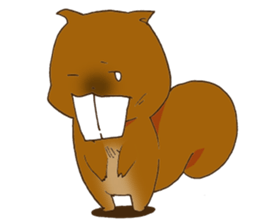 The overbite squirrel sticker #8236535