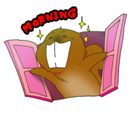 The overbite squirrel sticker #8236540